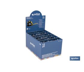 Expositor para flexómetros magnéticos de Cofan | Incluyen los flexómetros | Varias medidas y capacidades