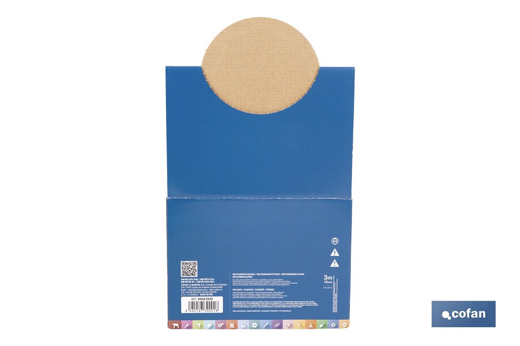 EXPOSITOR DE FLEXÓMETROS MAGNÉTICOS 16 MM X 3 M 12 UDS.