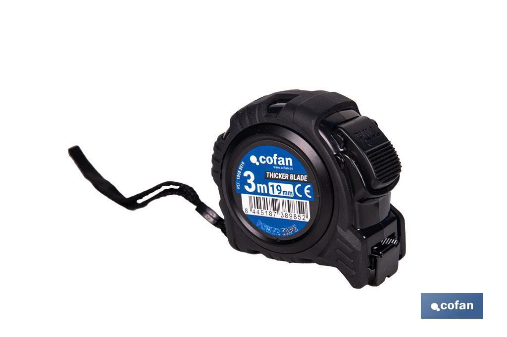 EXPOSITOR FLEXÓMETRO HOJA NEGRA DOBLE CARA 19 MM X 3 M 12 UDS.