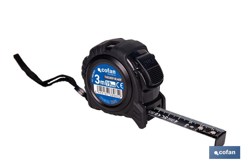 EXPOSITOR FLEXÓMETRO HOJA NEGRA DOBLE CARA 19 MM X 3 M 12 UDS.