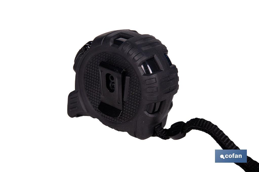 EXPOSITOR FLEXÓMETRO HOJA NEGRA DOBLE CARA 19 MM X 3 M 12 UDS.