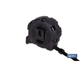 EXPOSITOR FLEXÓMETRO HOJA NEGRA DOBLE CARA 19 MM X 5 M 12 UDS.