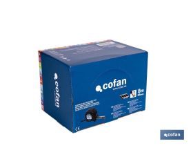 EXPOSITOR FLEXÓMETRO HOJA NEGRA DOBLE CARA 25 MM X 8 M 6 UDS.