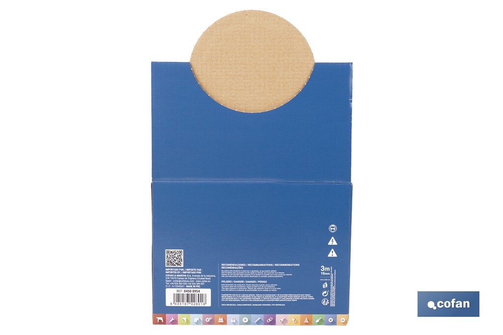 EXPOSITOR DE FLEXÓMETROS 16 MM X 3 M 12 UDS.