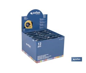 EXPOSITOR DE FLEXÓMETROS 19 MM X 5 M 12 UDS.