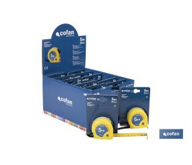 EXPOSITOR DE FLEXÓMETROS 25 MM X 5 M 12 UDS.