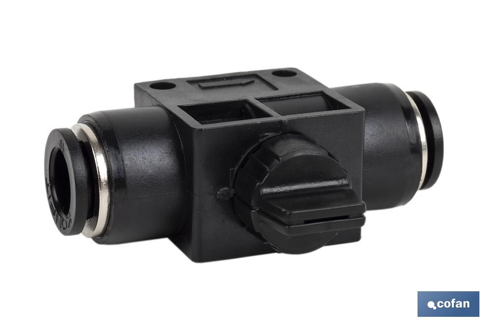 VALVULA DE CIERRE TUBO T-6