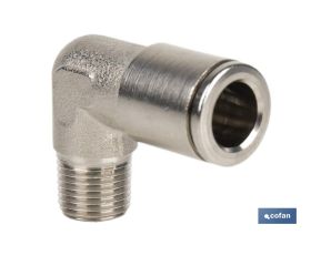 CONEXION CODO  TUBO 10mm. ROSCA 3/8