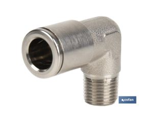 CONEXION CODO  TUBO 10mm. ROSCA 3/8