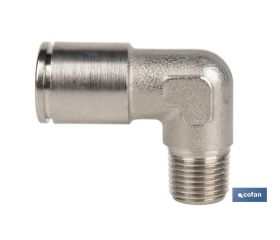 CONEXION CODO  TUBO 10mm. ROSCA 3/8