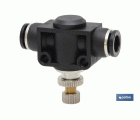 REGULADOR DE FLUJO UNIDIRECCIONAL EN LINEA TUBO-TUBO D-4
