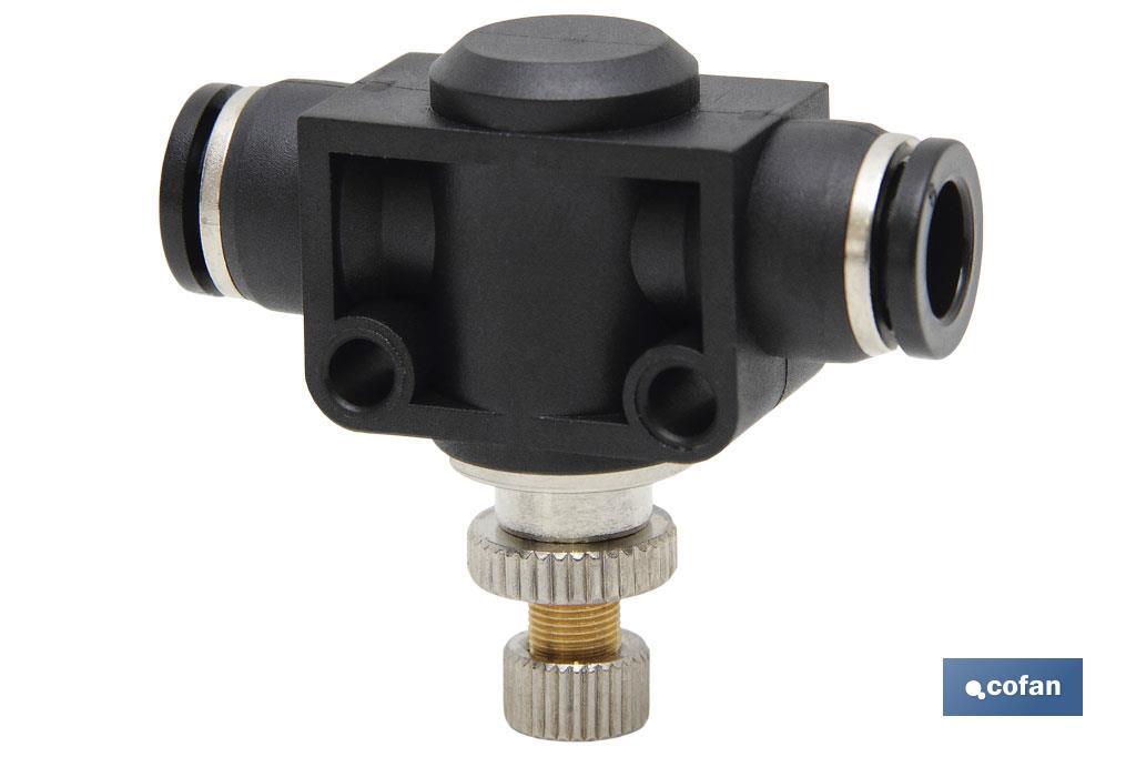 REGULADOR DE FLUJO UNIDIRECCIONAL EN LINEA TUBO-TUBO D-4