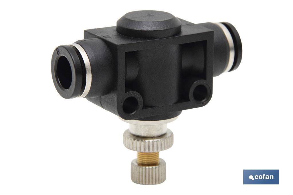 REGULADOR DE FLUJO UNIDIRECCIONAL EN LINEA TUBO-TUBO D-4