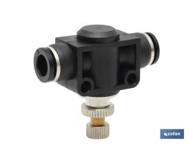 REGULADOR DE FLUJO UNIDIRECCIONAL EN LINEA TUBO-TUBO D-12
