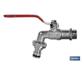 GRIFO CON MANETA PARA MANGUERA 3/4 X 1