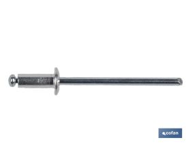 REMACHE ALUMINIO NORMAL 2.4 X 10 MM