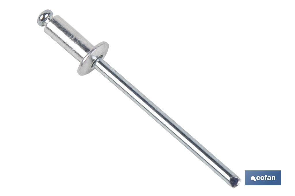 REMACHE ALUMINIO NORMAL 2.4 X 4 MM
