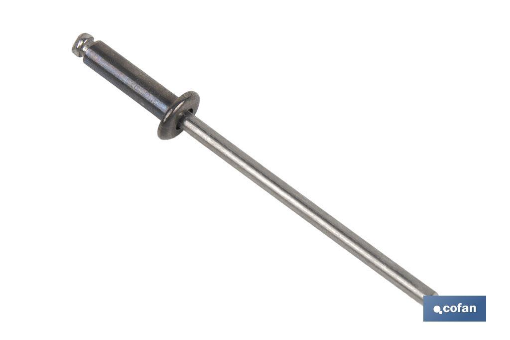 REMACHE ACERO INOX. A-2  3 X 6 MM