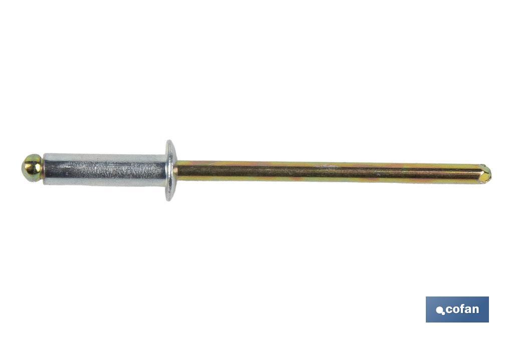 REMACHE ACERO  3,2 X 6 MM