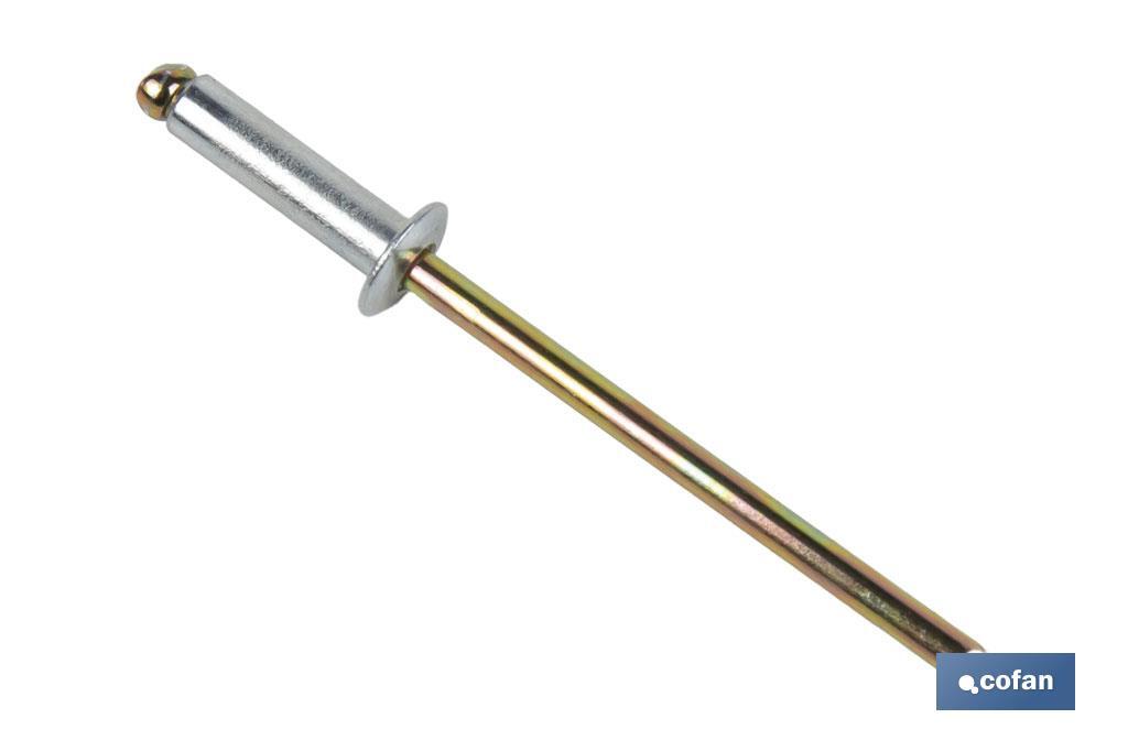 REMACHE ACERO  3,2 X 6 MM