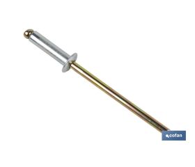 REMACHE ACERO  3,2 X 8 MM