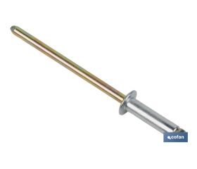 REMACHE ACERO  3,2 X 8 MM