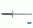 REMACHE ALUMINIO ALA ANCHA D-9,5  3,2 X 8 MM