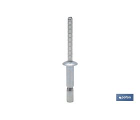 Remaches Acero Estructural Cabeza Alomada