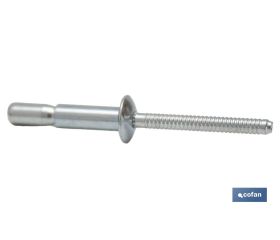 REMACHE ACERO ESTRUCTURAL 6,4 X 14 MM