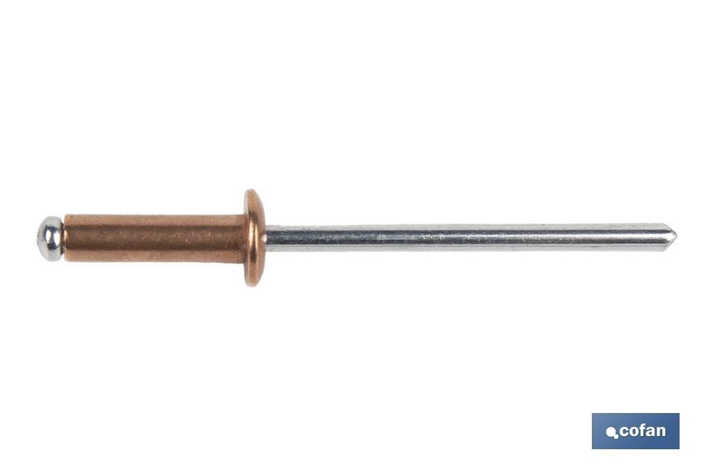 REMACHE COBRE ACERO 3 X 6 MM