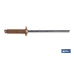 REMACHE COBRE ACERO 4,8 X 14 MM