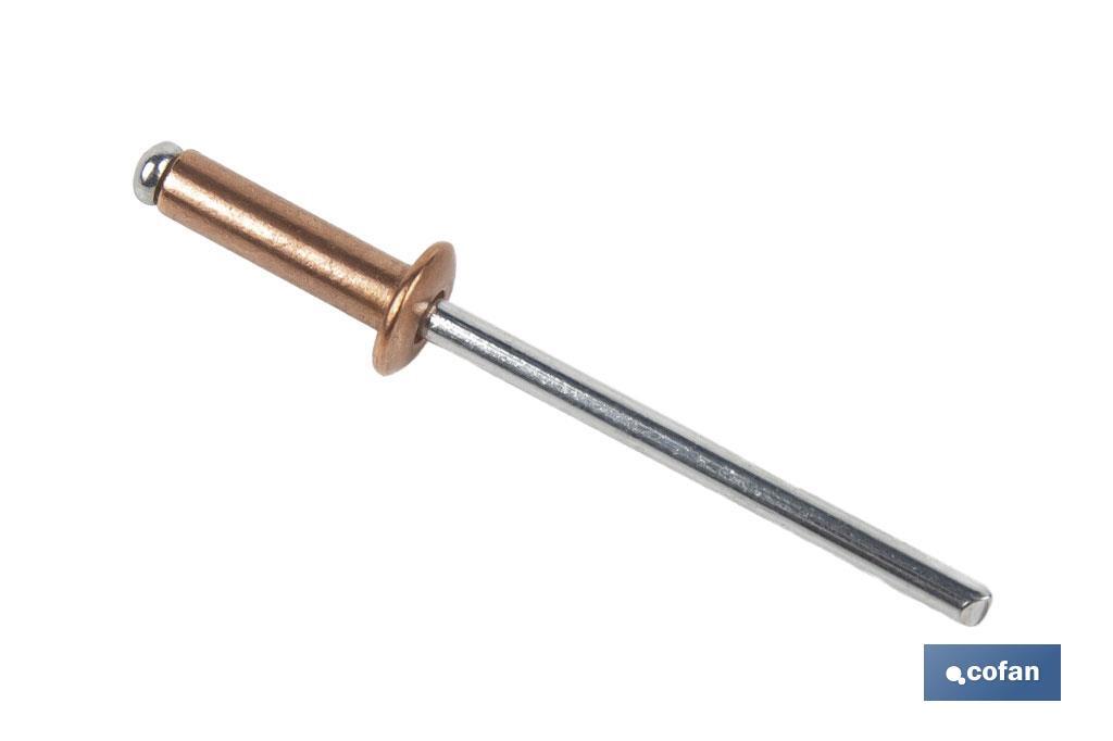 REMACHE COBRE ACERO 3 X 6 MM
