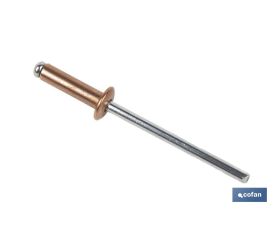 REMACHE COBRE ACERO 4,8 X 14 MM