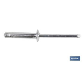 REMACHES ALUMINIO TREBOL 4.8 X 15 MM