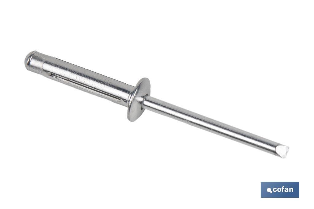 REMACHES ALUMINIO TRÉBOL 4 X 13 MM