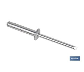 REMACHES ALUMINIO TREBOL 4.8 X 15 MM