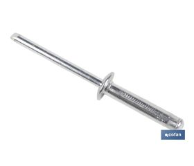 REMACHES ALUMINIO TREBOL 4.8 X 15 MM