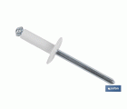 REMACHE FLOR ALA ANCHA BLANCO 4 X 16 MM