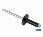 REMACHE FLOR ALA ANCHA NEGRO 4 X 16 MM