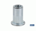 Tuercas Remachables Acero Cabeza Ancha Ranurada