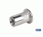 TUERCAS REMACHABLES RANURADAS ANCHAS INOX A-2 M3