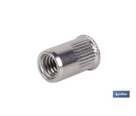 TUERCAS REMACHABLES RANURADAS CABEZA REDUCIDA INOX A-2 M8