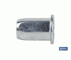 TUERCAS REMACHABLES HEXAGONAL ANCHAS ACERO M4
