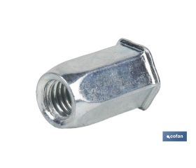 TUERCAS REMACHABLES HEXAGONAL CABEZA REDUCIDA ACERO M10