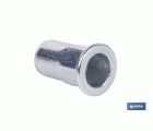 TUERCAS REMACHABLES SEMIHEXAGONAL FONDO ABIERTO CABEZA ANCHA ACERO M4 X 11,5