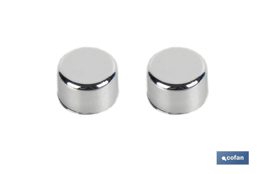 SET DE 2 PCS. PARA SANITARIO WC TACO LARGO 6 X 80 MM INOX.