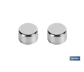 SET DE 2 PCS. PARA SANITARIO WC TACO LARGO 6 X 80 MM INOX.