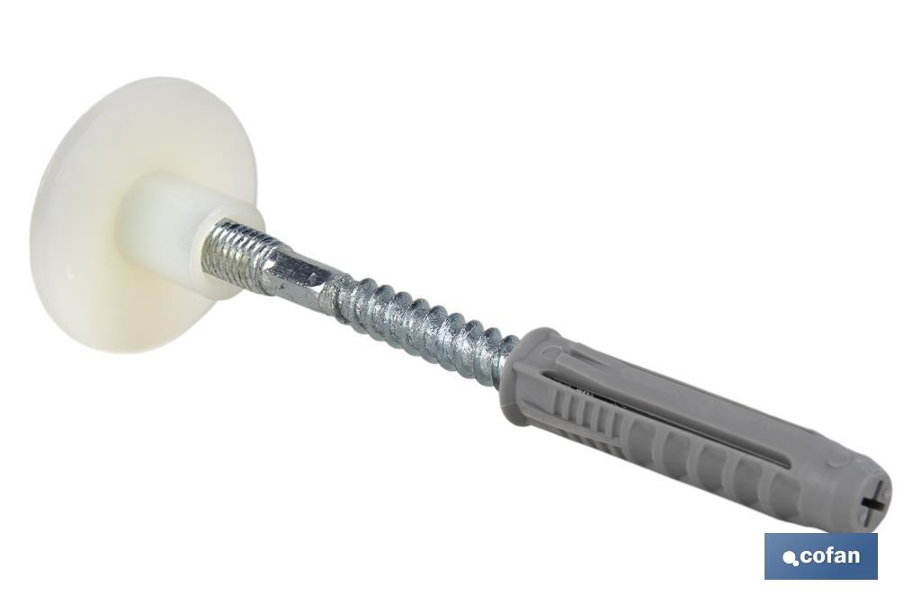 SET DE 2 PCS. PARA LAVABO 8 X 100 MM TUERCA DE NYLON