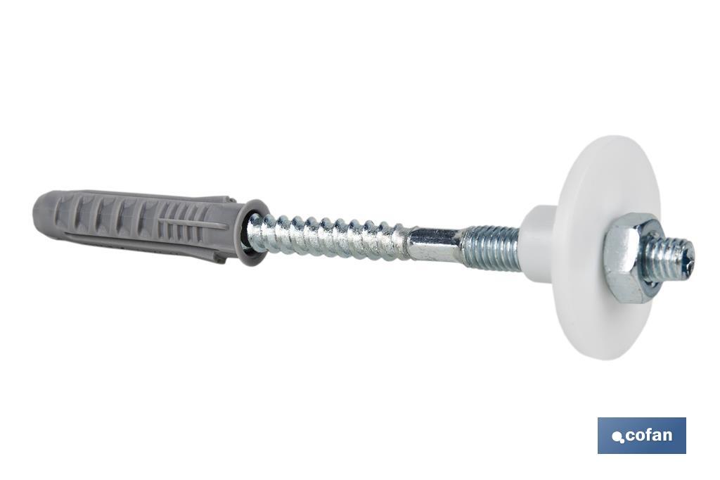 SET DE 2 PCS. PARA LAVABO 8 X 100 MM TUERCA DE HIERRO