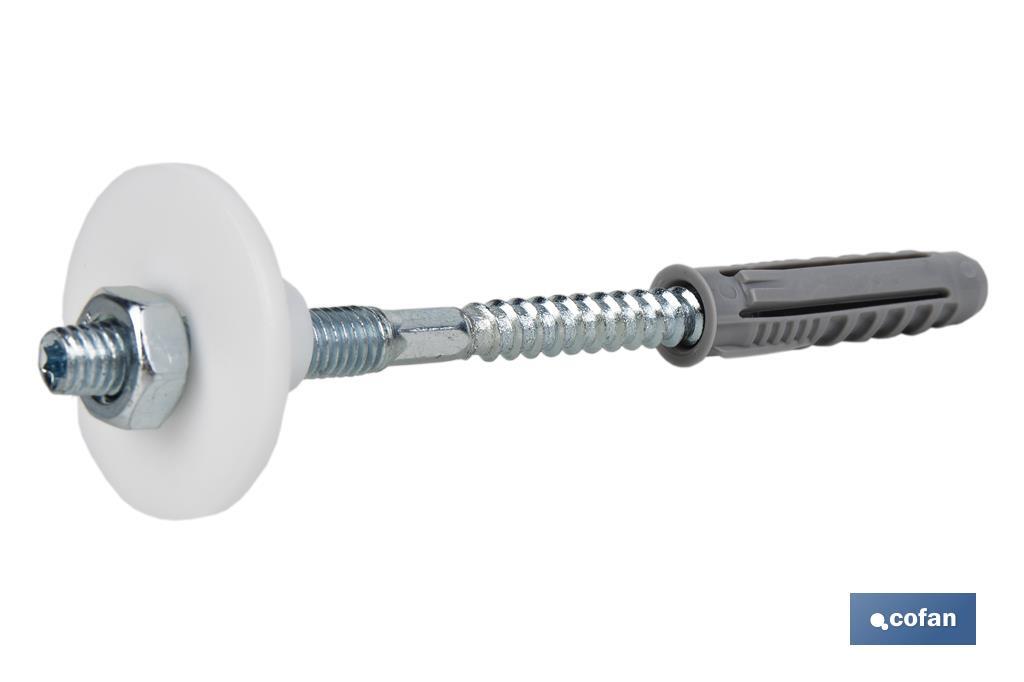 SET DE 2 PCS. PARA LAVABO 8 X 100 MM TUERCA DE HIERRO